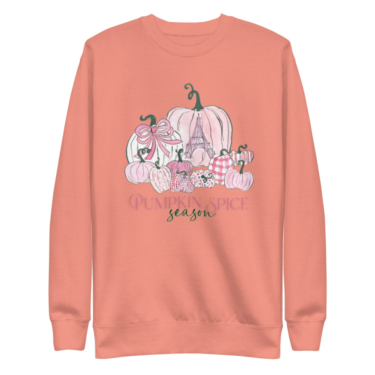 Chic Peony’s Pumpkin Spice Fall Unisex Premium Sweatshirt