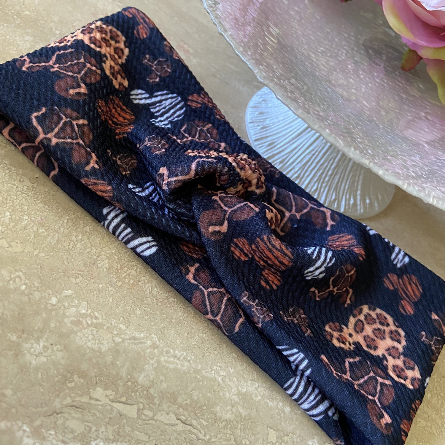 Mickey animal print headband