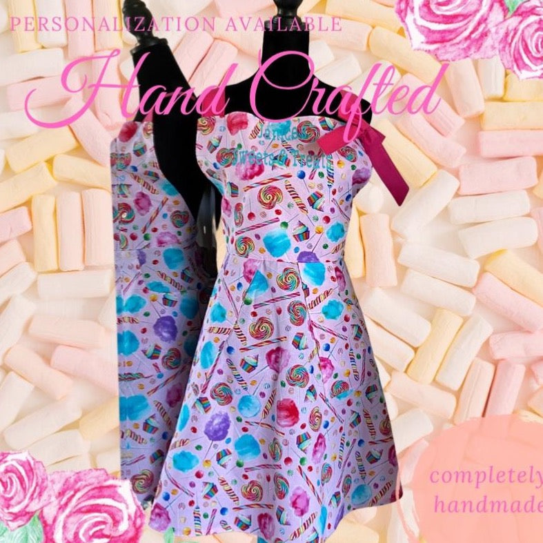 Handmade candy apron