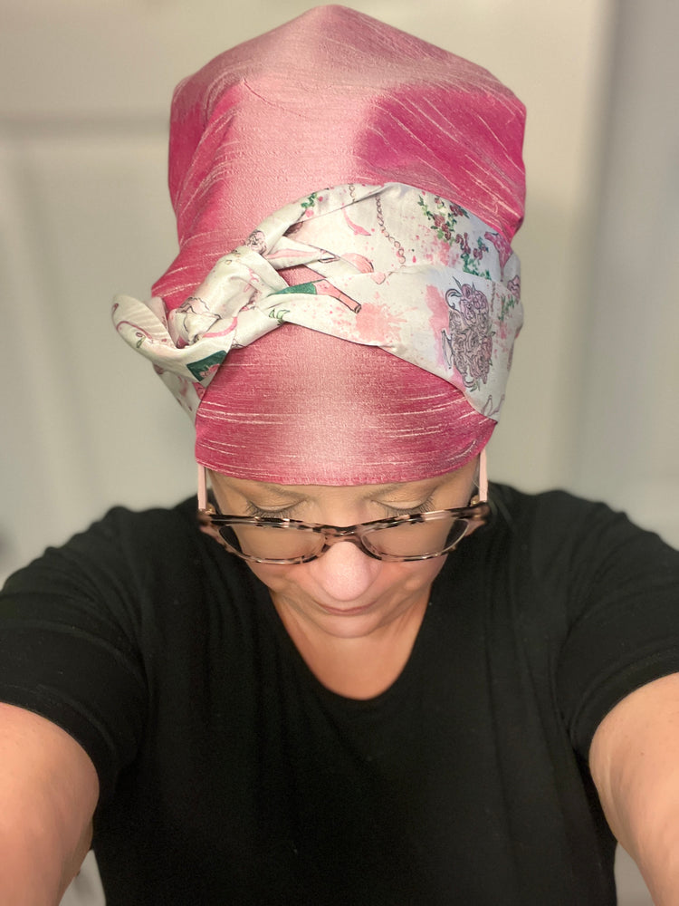 Pink Lovers Scrub Bonnet