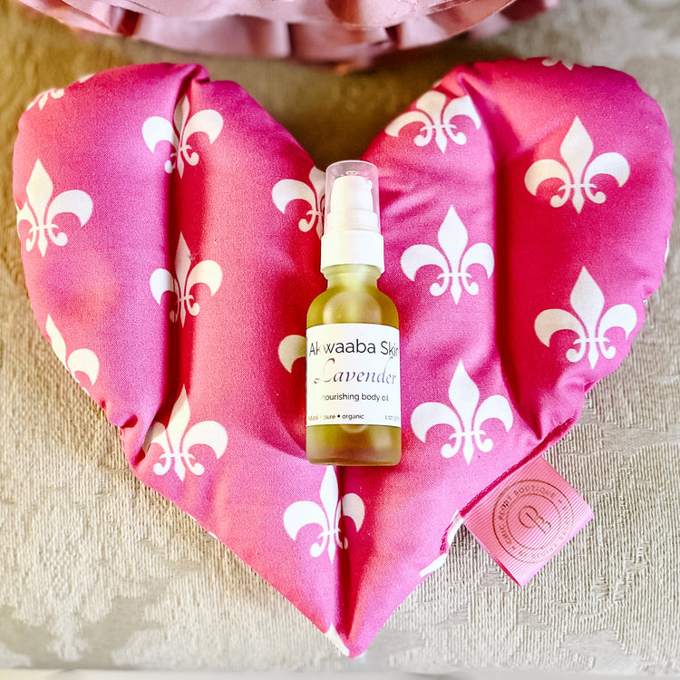 Lavender or Peony Scented Hot Pack with Nourishing Body Oil