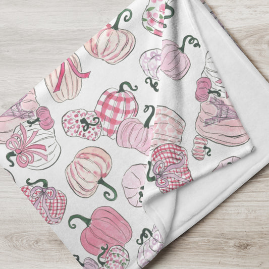 Chic Peony Fall Throw Blanket